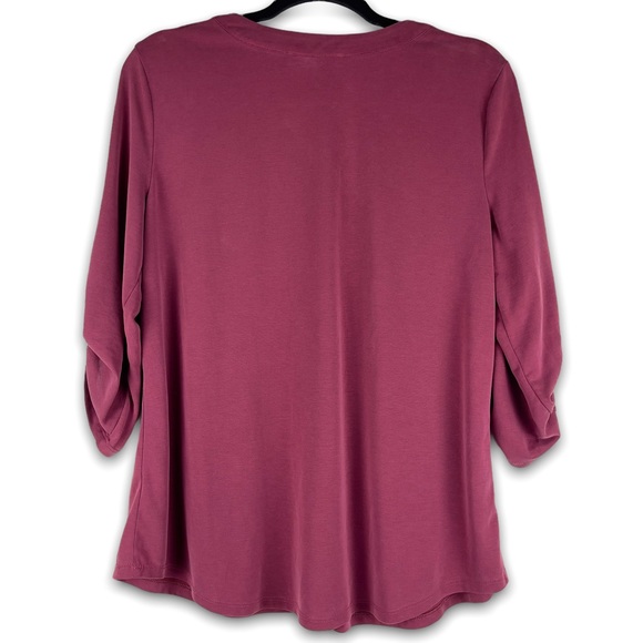 V-Neck Blouse Size Medium | Adrianna Papell - Picture 7 of 7